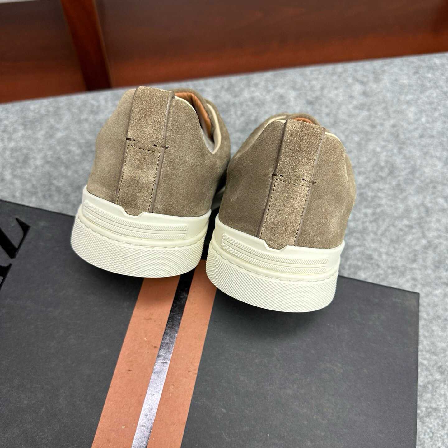 Zegna Suede Triple Stitch™ Sneakers - PerfectKickZ