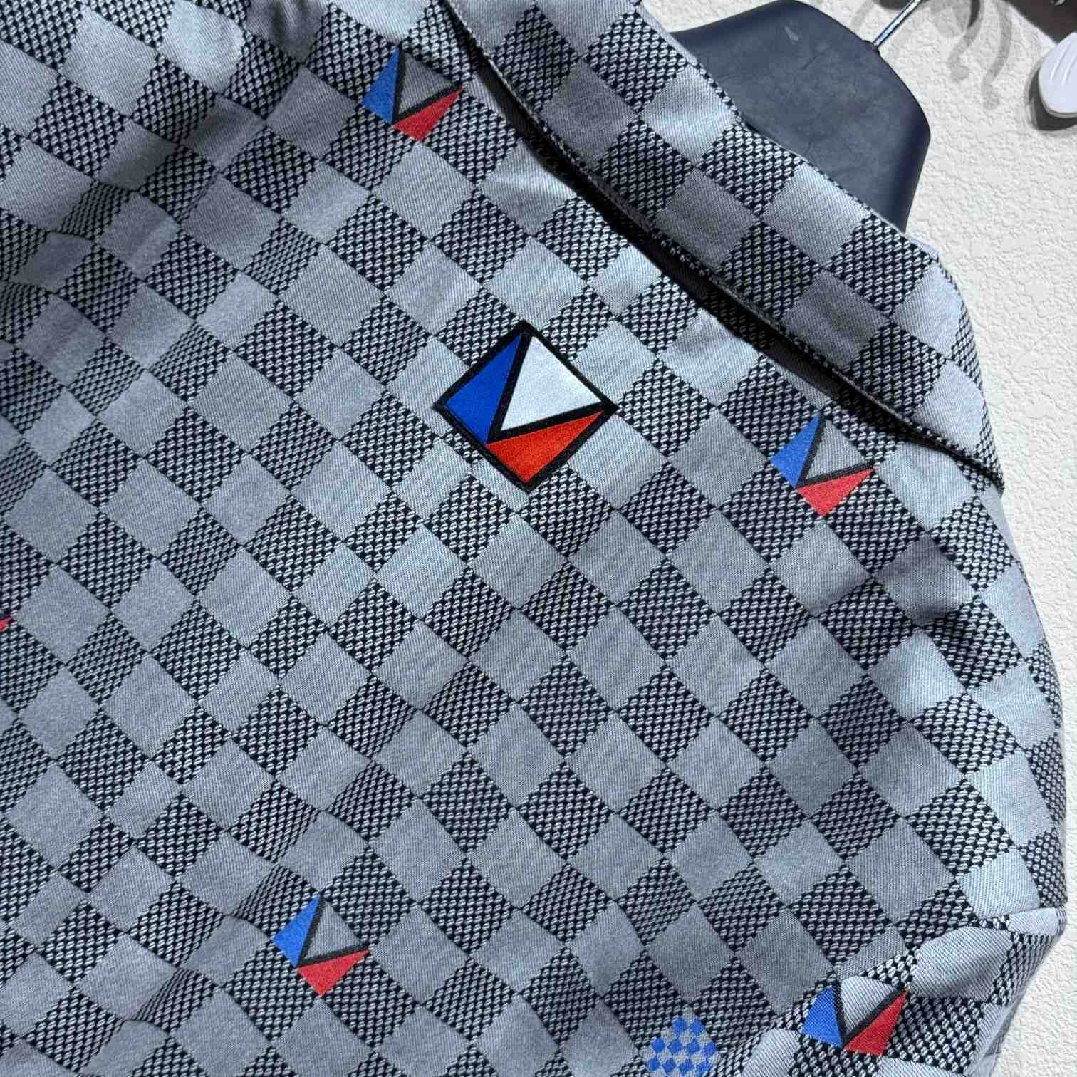 Louis Vuitton Damier Open Collar Cotton Overshirt   1AFVN2 - PerfectKickZ