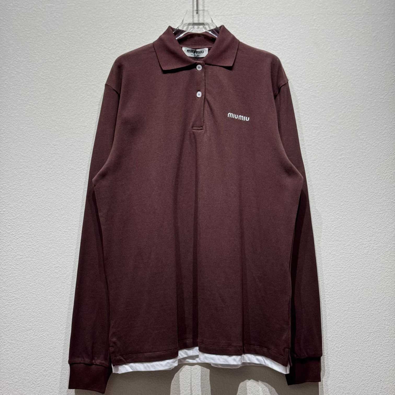 Miu Miu Piqué And Jersey Polo Shirt - PerfectKickZ
