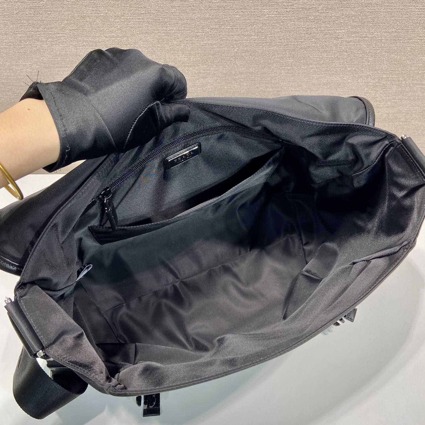 Prada Re-Nylon And Saffiano Leather Shoulder Bag - PerfectKickZ