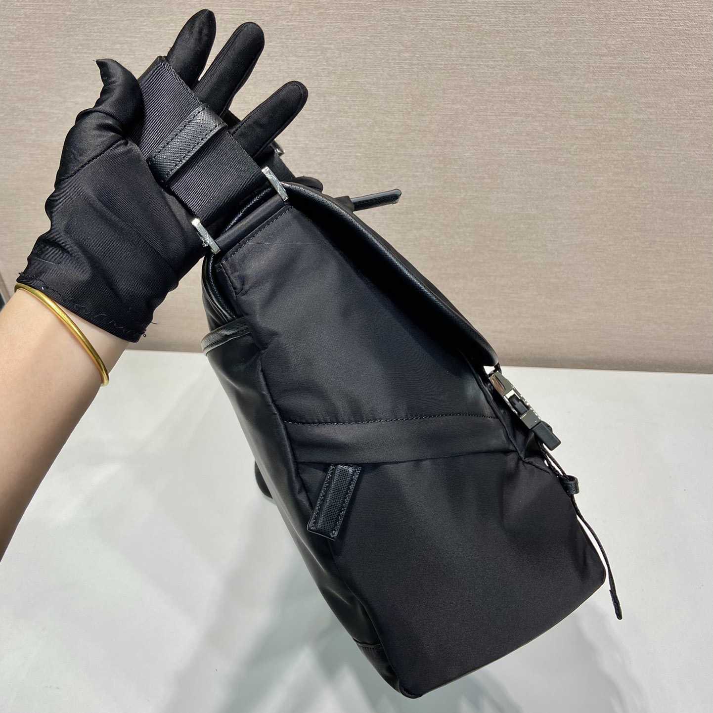 Prada Re-Nylon And Saffiano Leather Shoulder Bag - PerfectKickZ