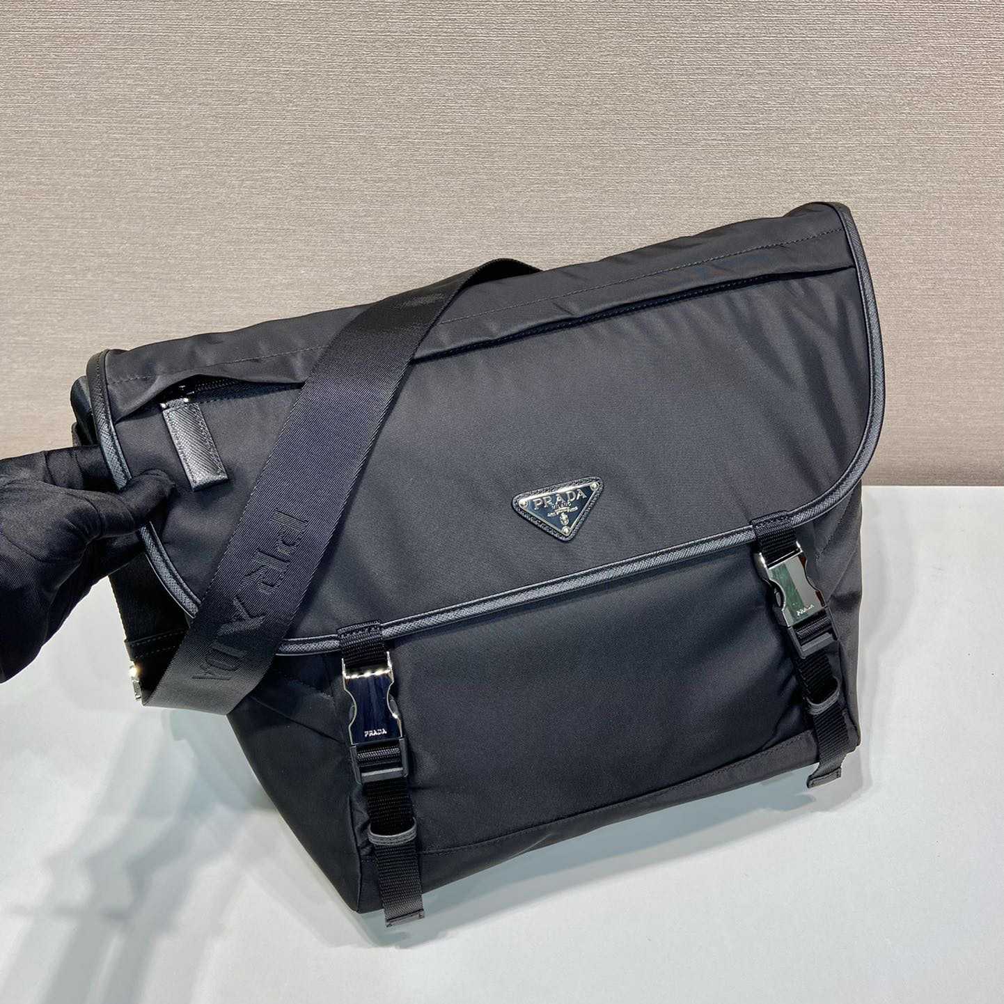 Prada Re-Nylon And Saffiano Leather Shoulder Bag - PerfectKickZ