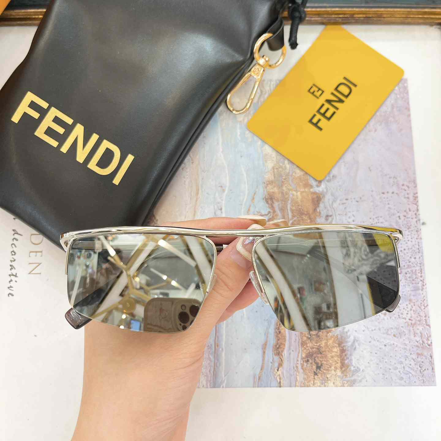 Fendi Travel Ruthenium-colored Metal Sunglasses  FE40141U  - PerfectKickZ
