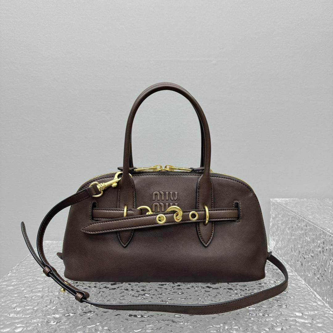 Miu Miu Aventure Nappa Leather Top-handle Bag - PerfectKickZ
