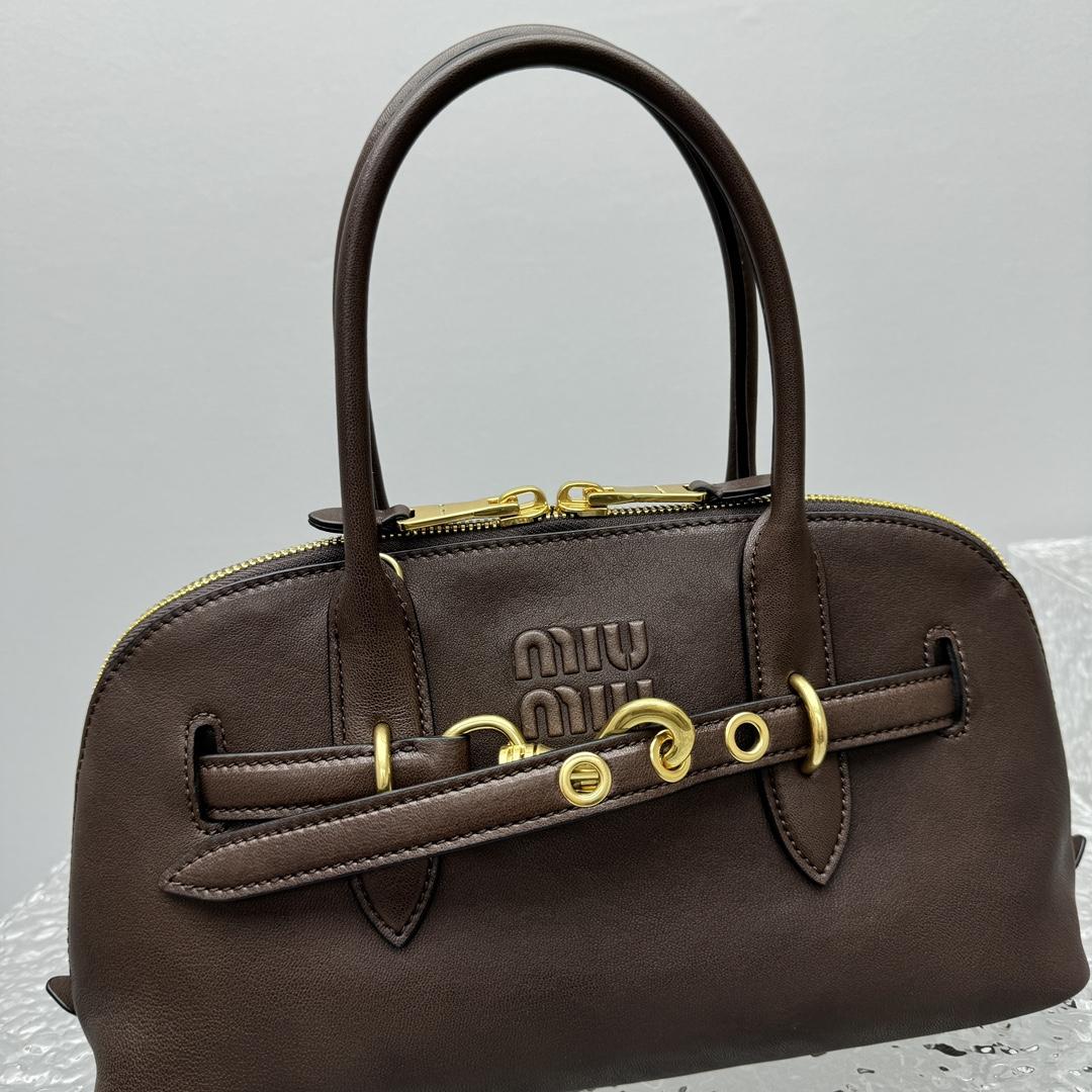 Miu Miu Aventure Nappa Leather Top-handle Bag - PerfectKickZ