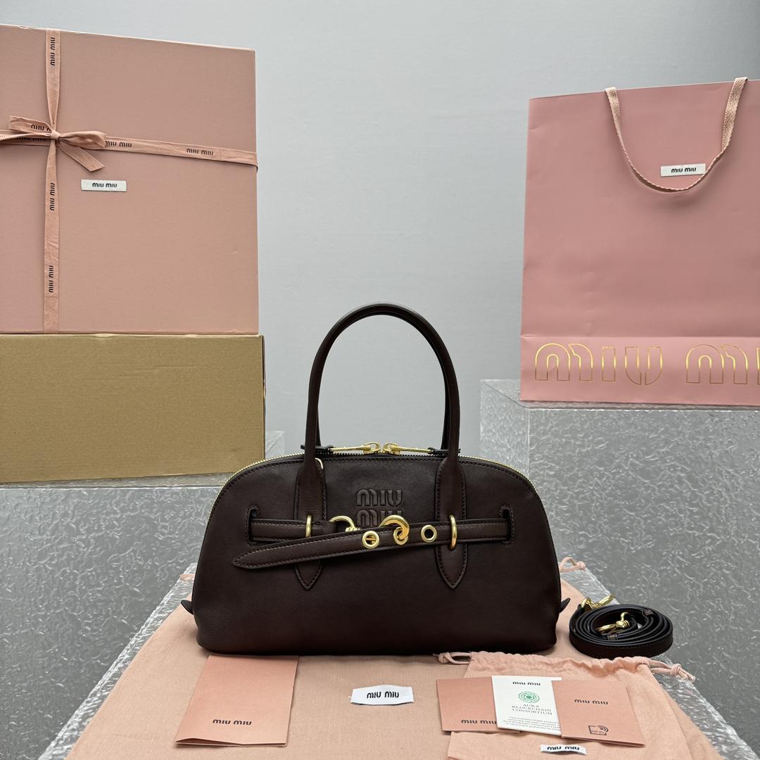 Miu Miu Aventure Nappa Leather Top-handle Bag - PerfectKickZ