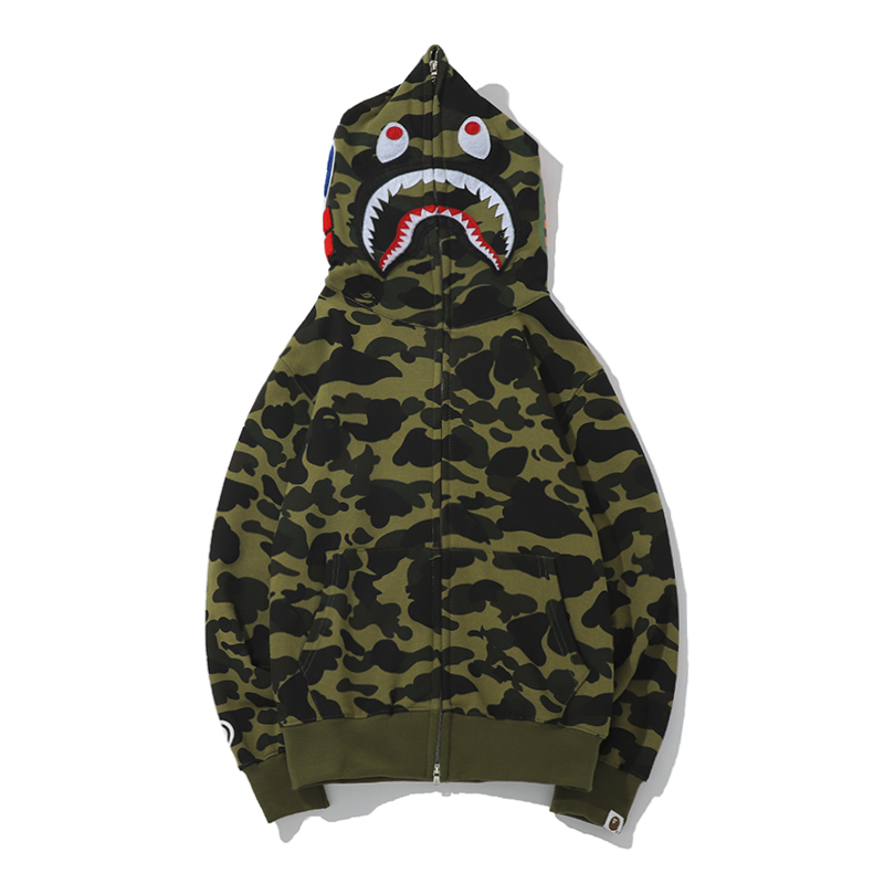 Bape Full Zip Double Hoodie - PerfectKickZ