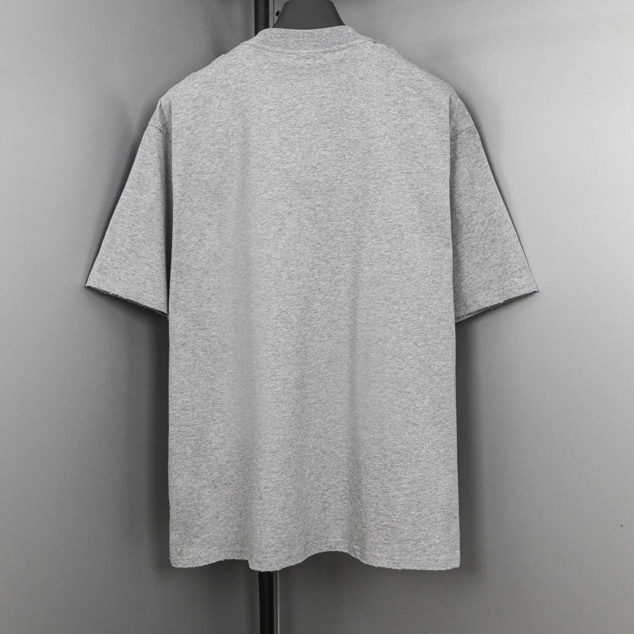 Balenciaga Planet Earth T-Shirt Oversized In Heather Grey  - PerfectKickZ