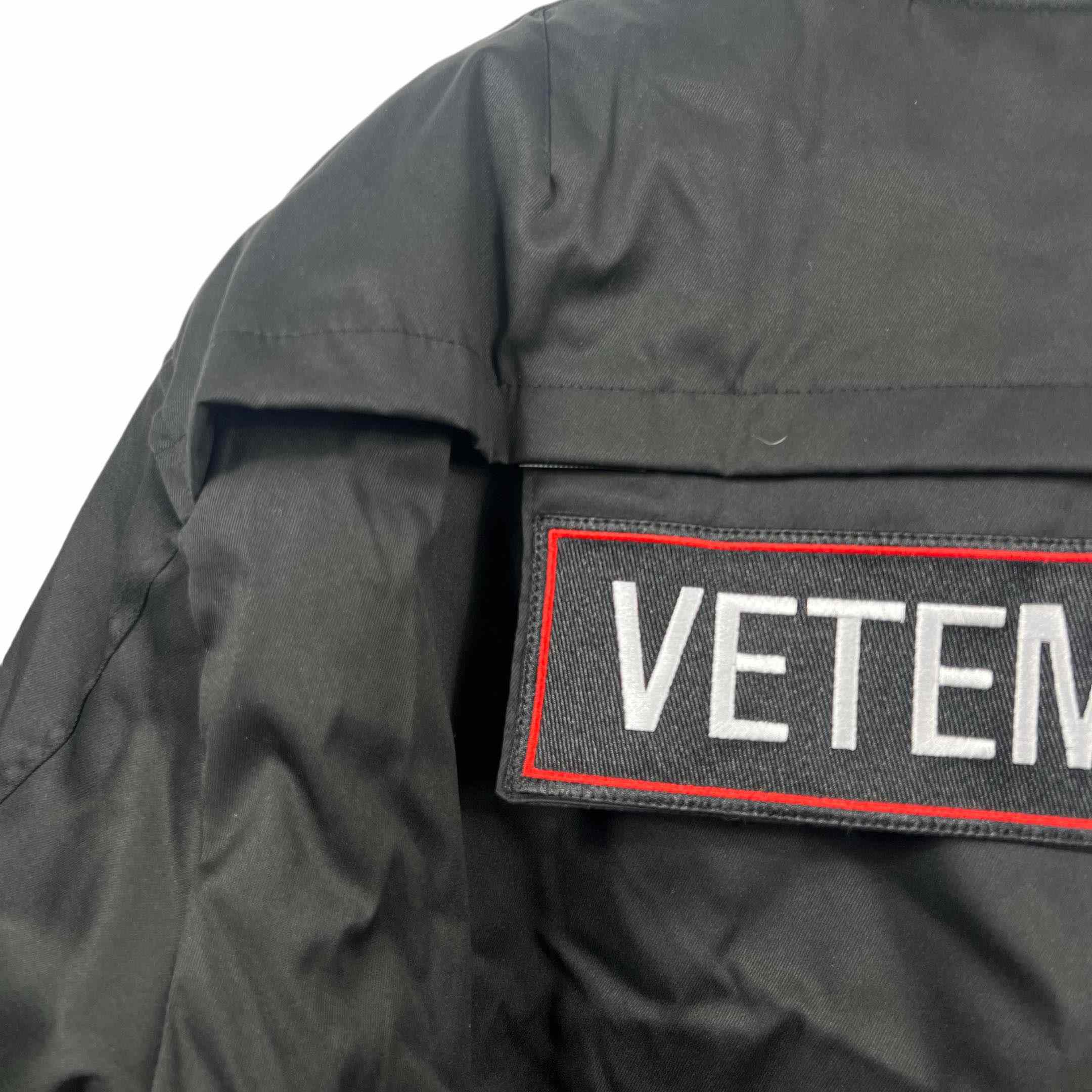 Vetements Black Cotton Patchwork Bomber Jacket - PerfectKickZ