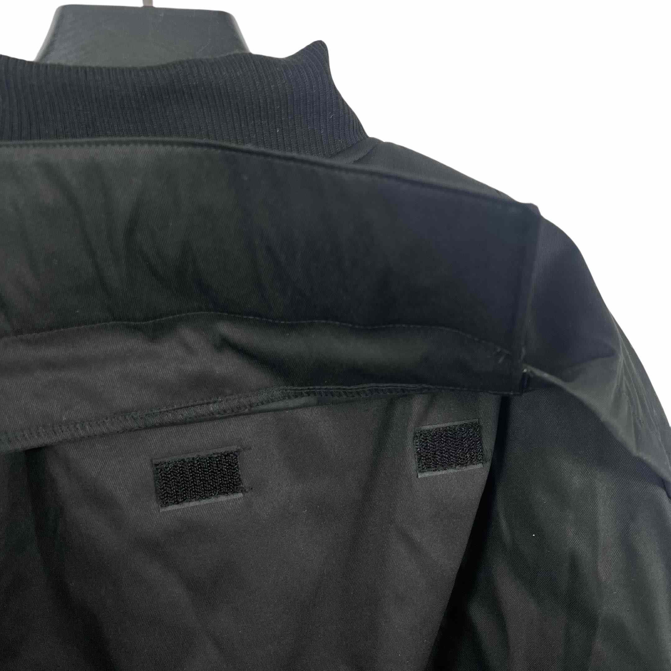 Vetements Black Cotton Patchwork Bomber Jacket - PerfectKickZ