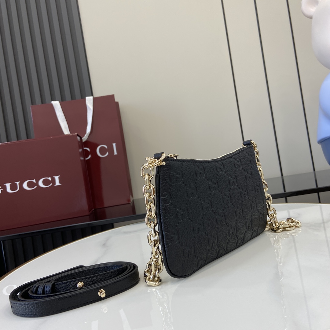 Gucci GG Emblem Super Mini Bag - PerfectKickZ
