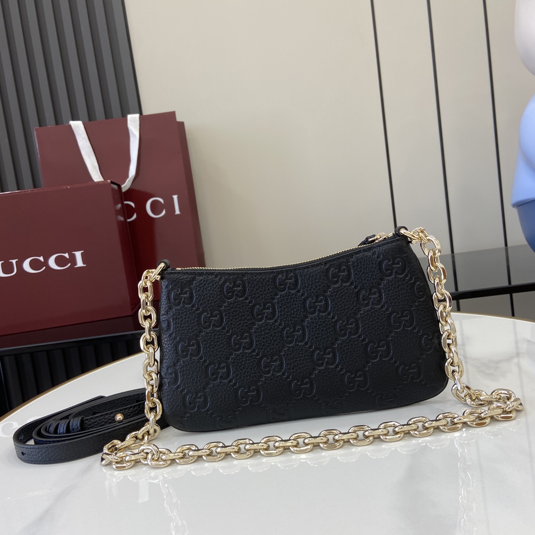 Gucci GG Emblem Super Mini Bag - PerfectKickZ