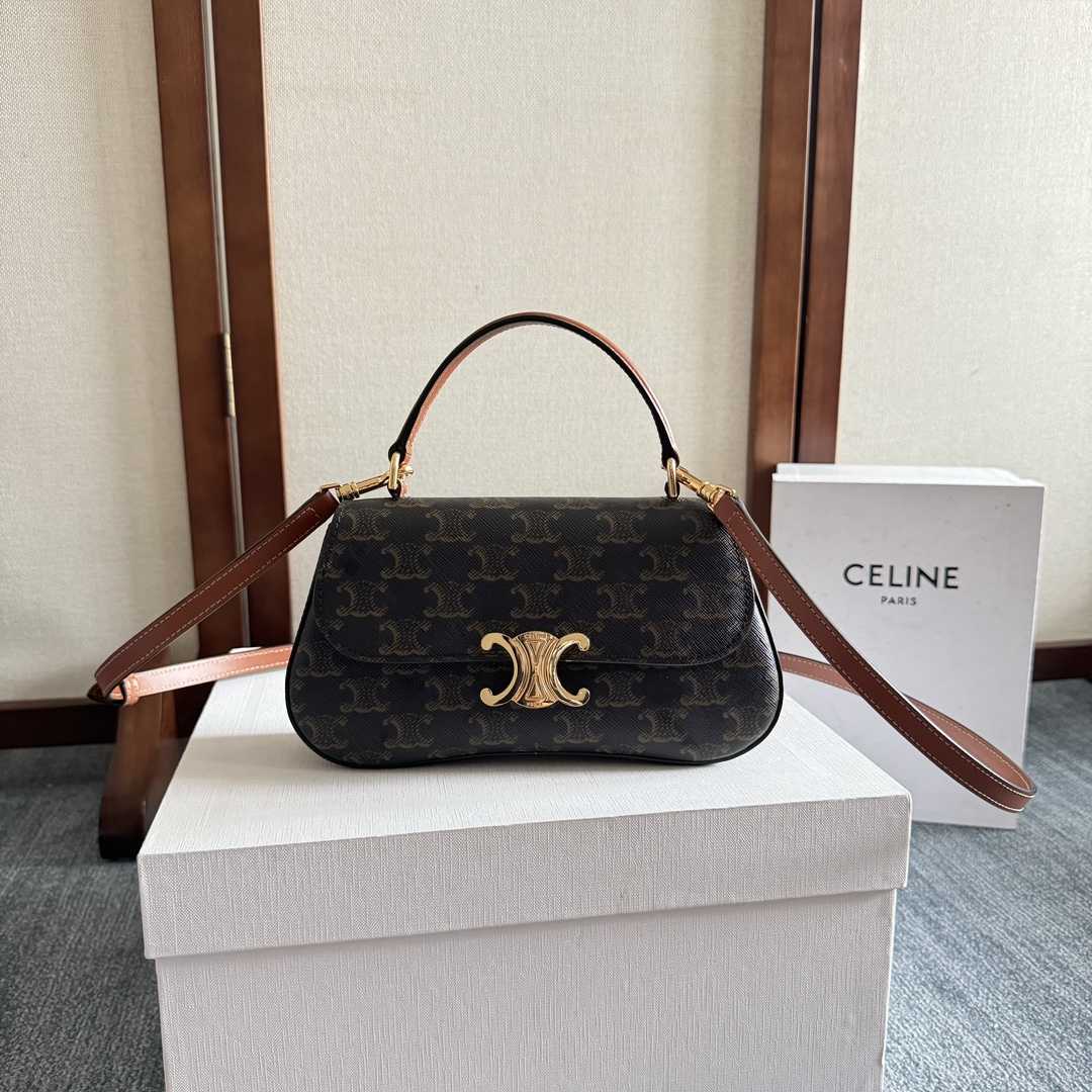 Celine Teen Celine Lola In Triomphe Canvas And Clafskin  - PerfectKickZ