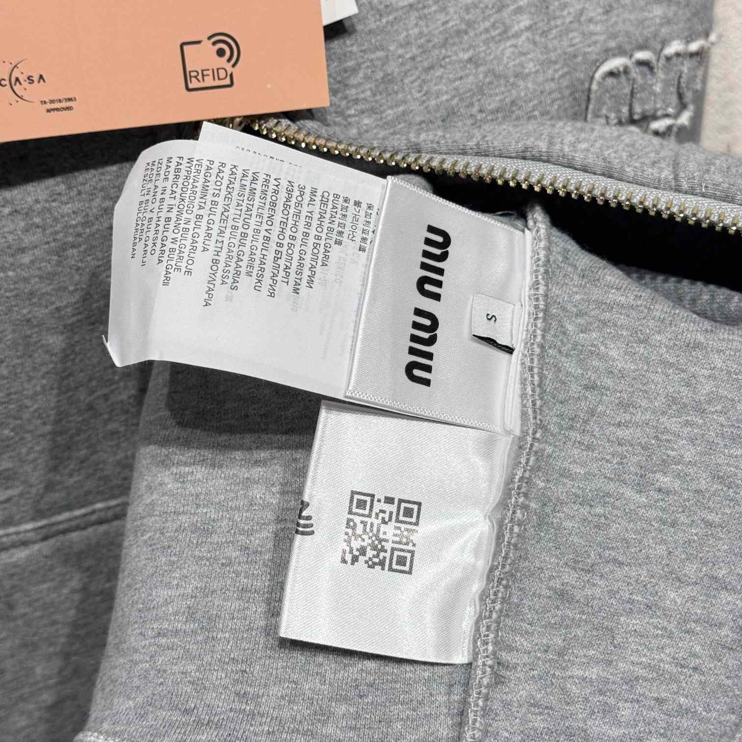 Miu Miu Cotton Zip-Up Hoodie - PerfectKickZ