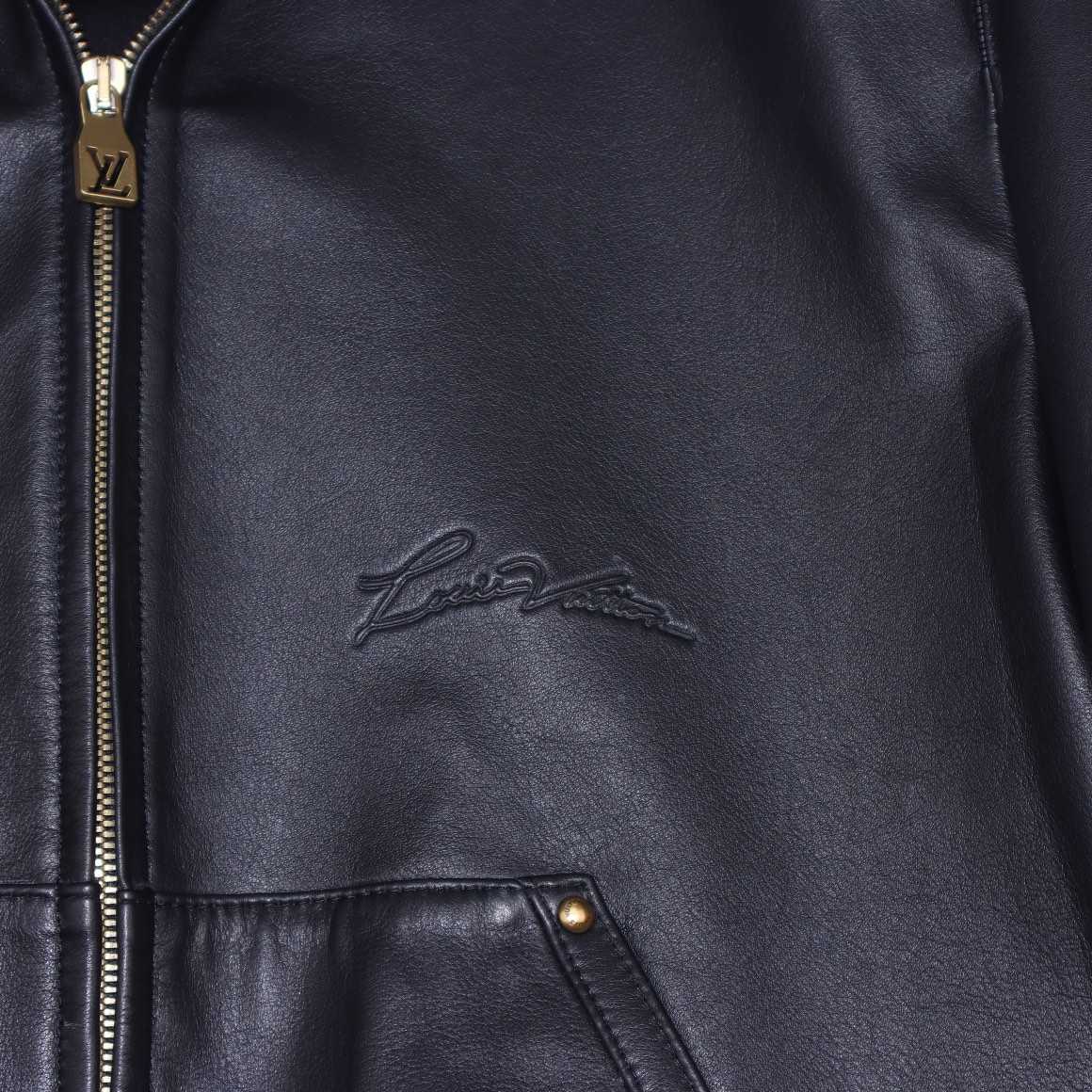Louis Vuitton Zipped Leather Hoodie   1AFQP6 - PerfectKickZ