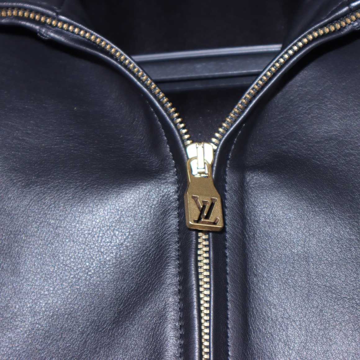 Louis Vuitton Zipped Leather Hoodie   1AFQP6 - PerfectKickZ