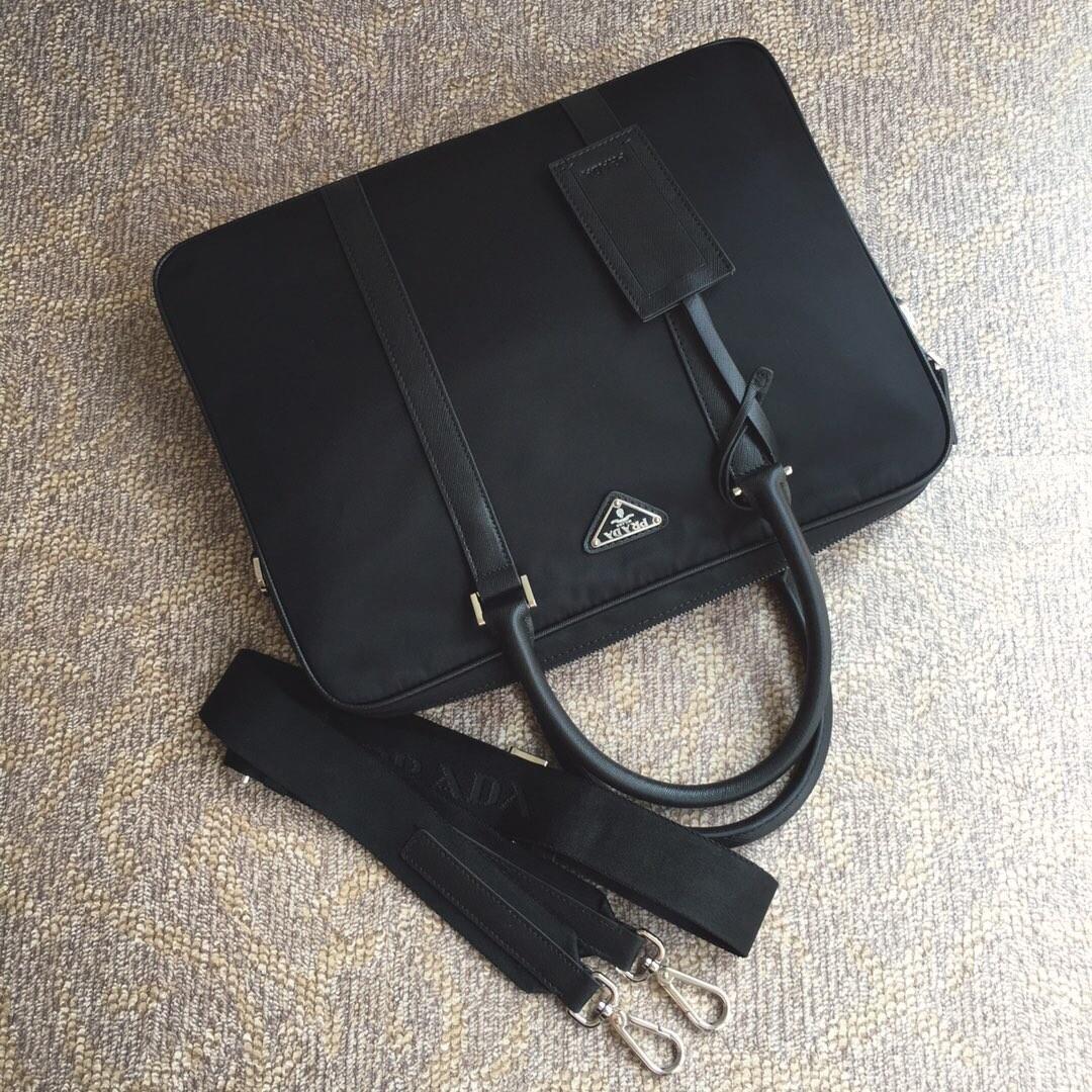Prada Nylon Slim Briefcase Work Bag (36*28*6.5cm) - PerfectKickZ