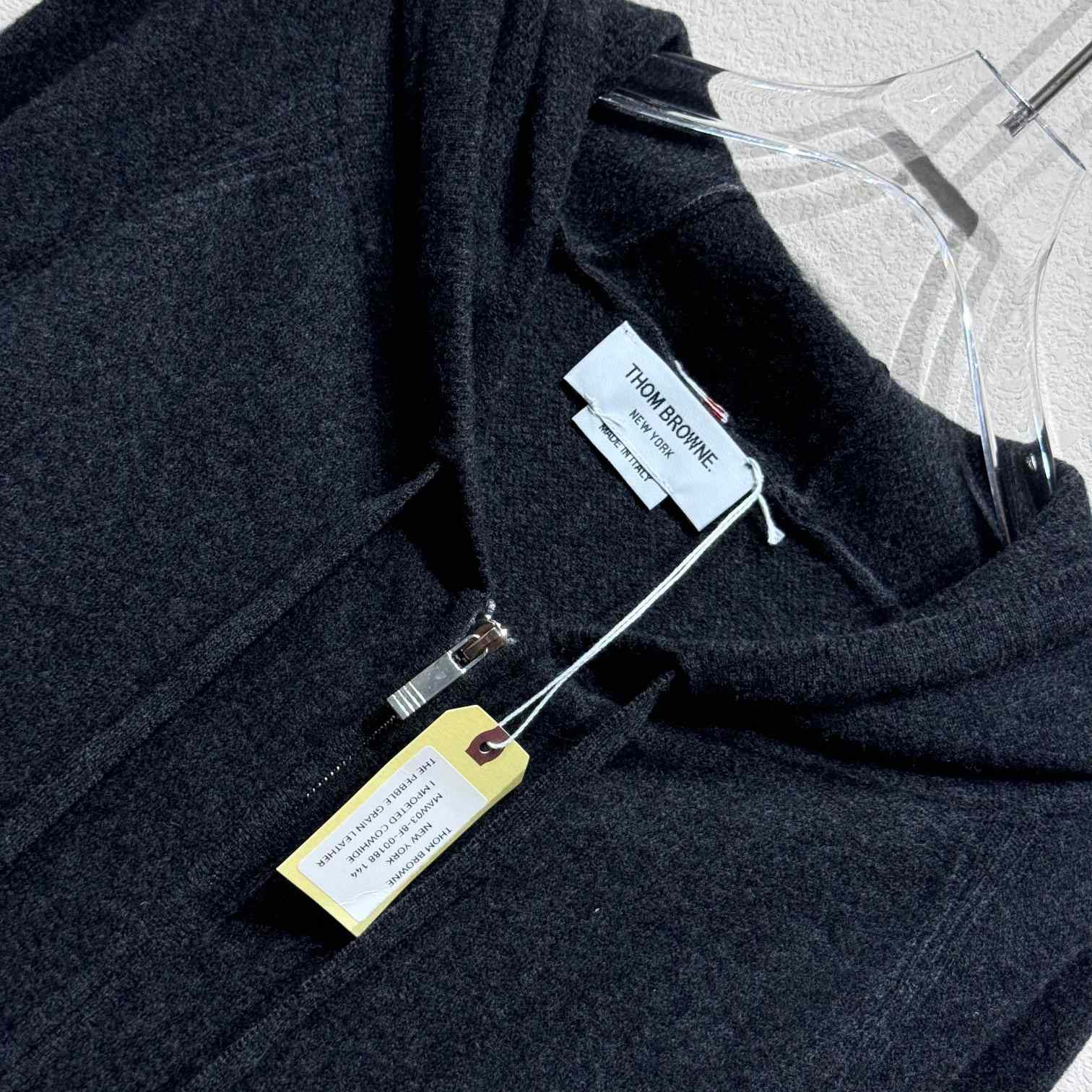 Thom Browne Knitted Zip Hoodie - PerfectKickZ