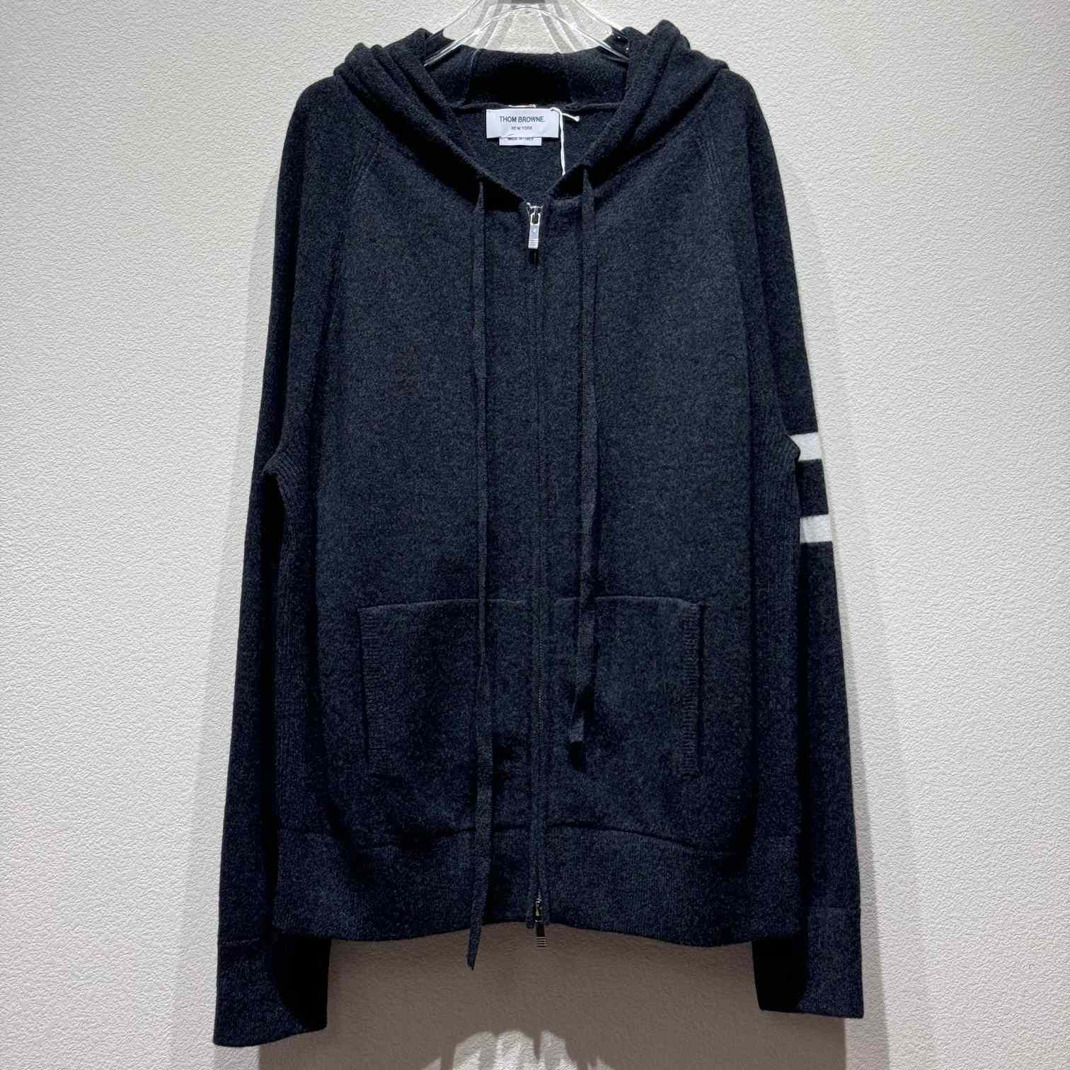 Thom Browne Knitted Zip Hoodie - PerfectKickZ