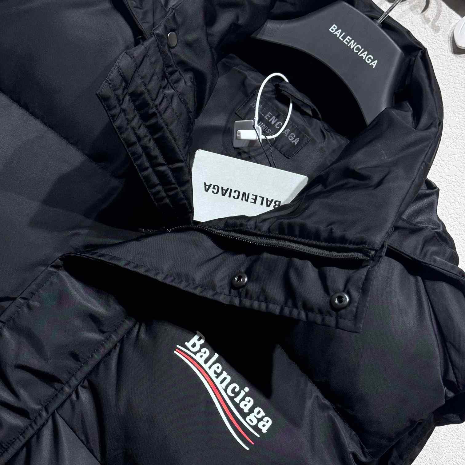 Balenciaga Political Campaign Cocoon Puffer Gilet - PerfectKickZ