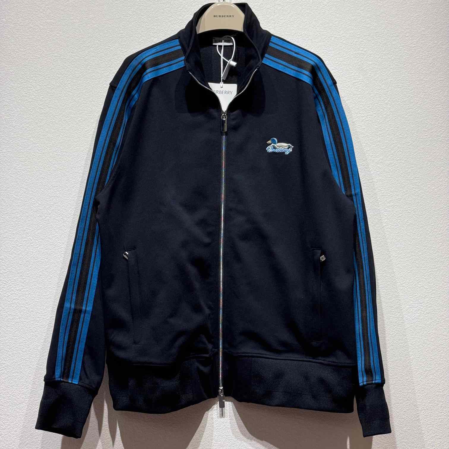 Burberry Striped Jersey Track Jacket - PerfectKickZ