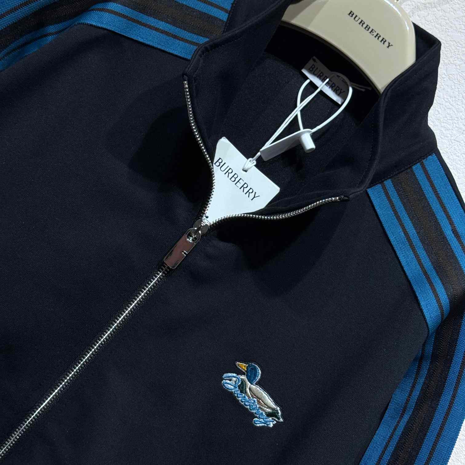 Burberry Striped Jersey Track Jacket - PerfectKickZ