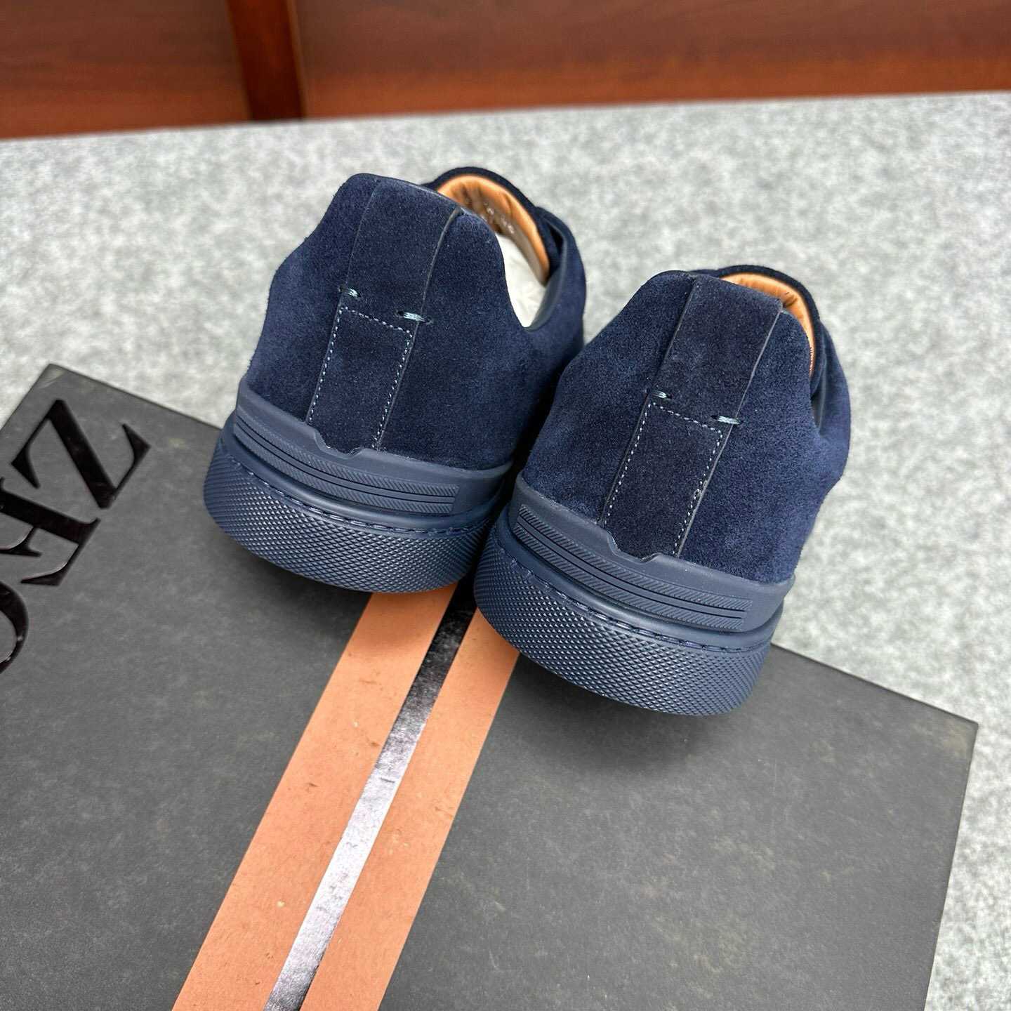 Zegna Suede Triple Stitch™ Sneakers - PerfectKickZ