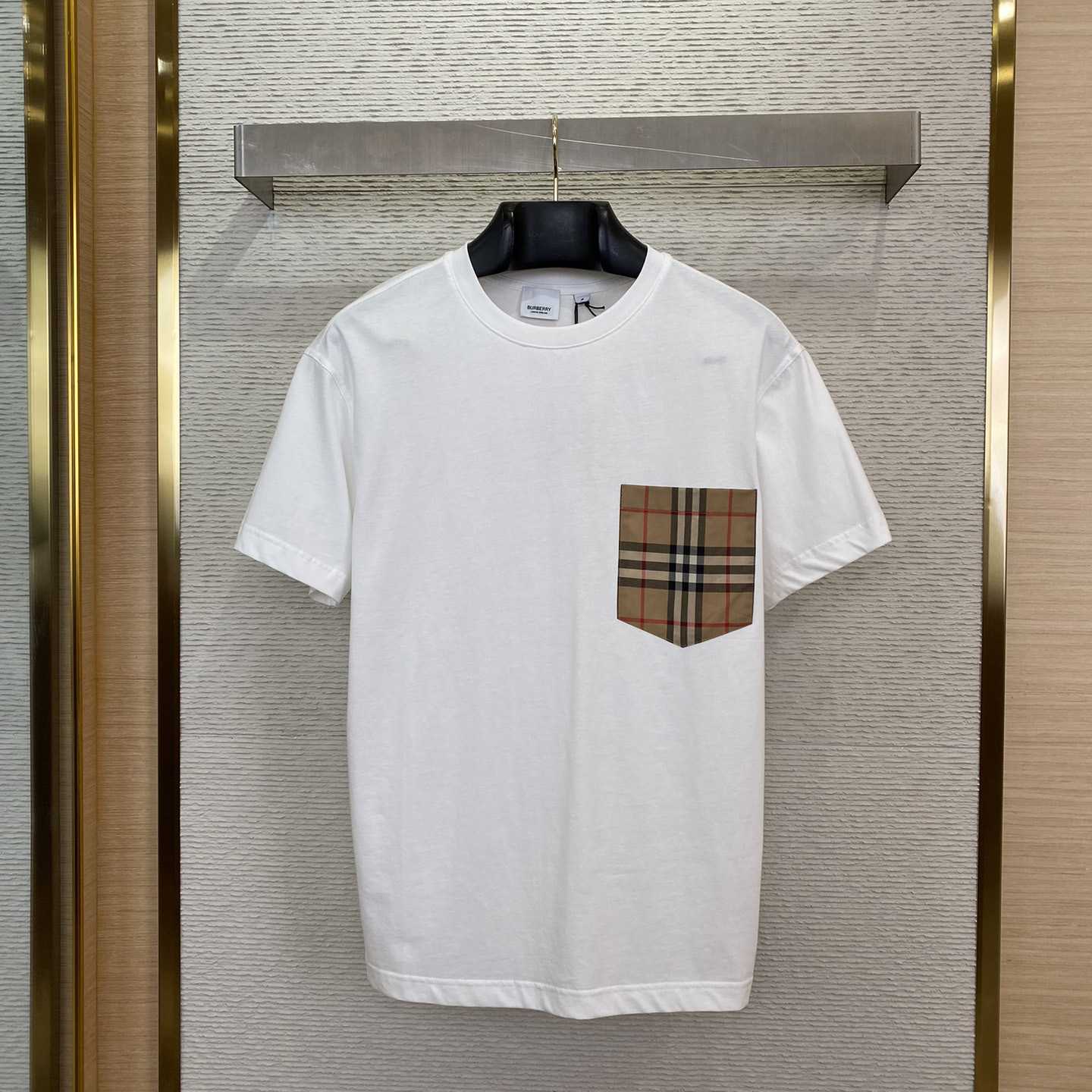 Burberry Check Pocket Cotton T-shirt - PerfectKickZ