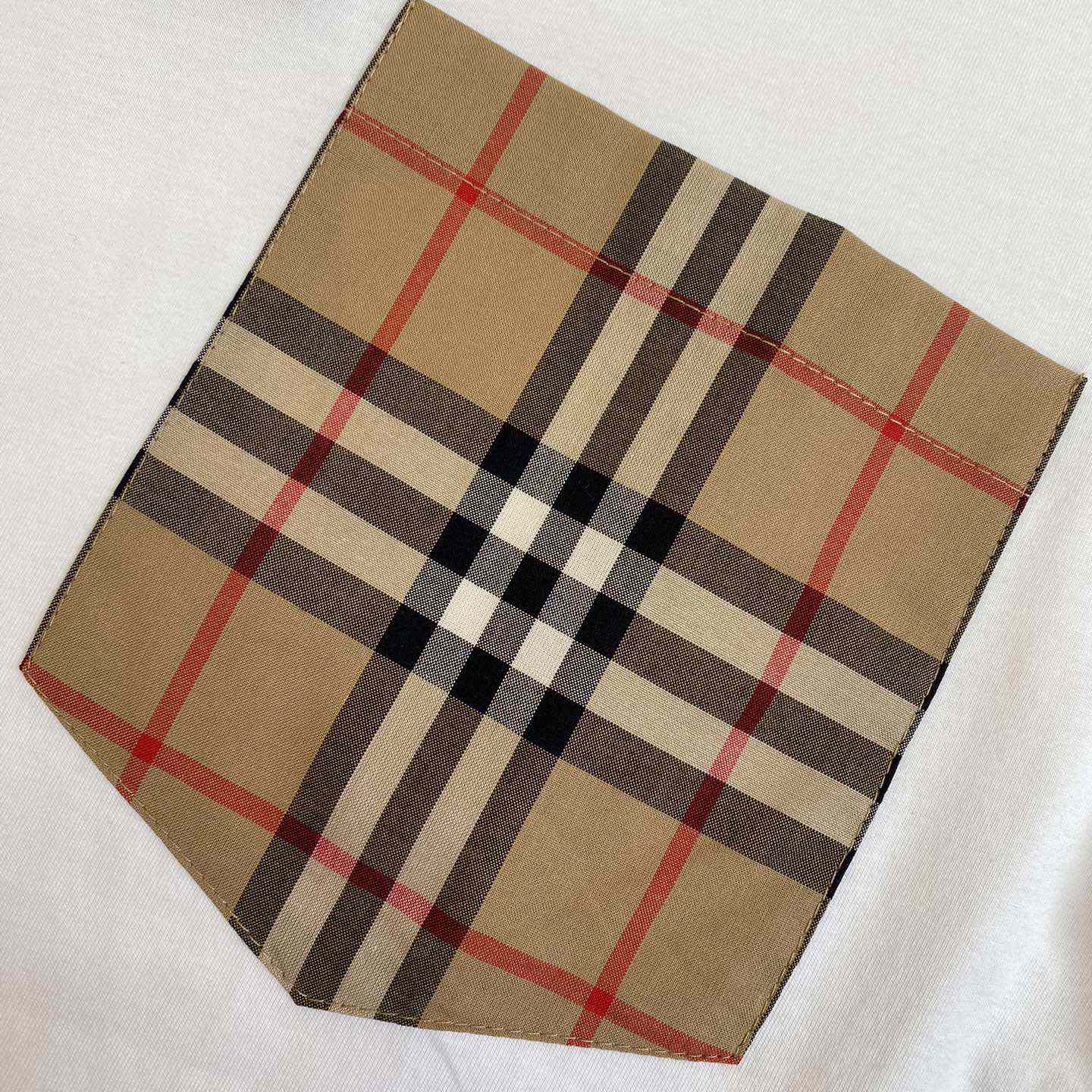 Burberry Check Pocket Cotton T-shirt - PerfectKickZ