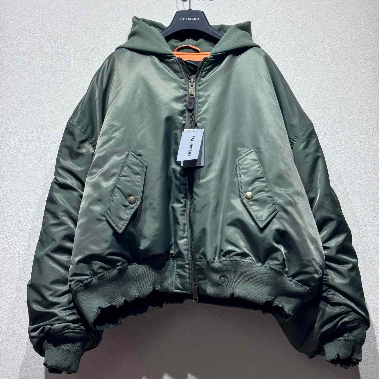 Balenciaga Hooded Bomber Jacket - PerfectKickZ