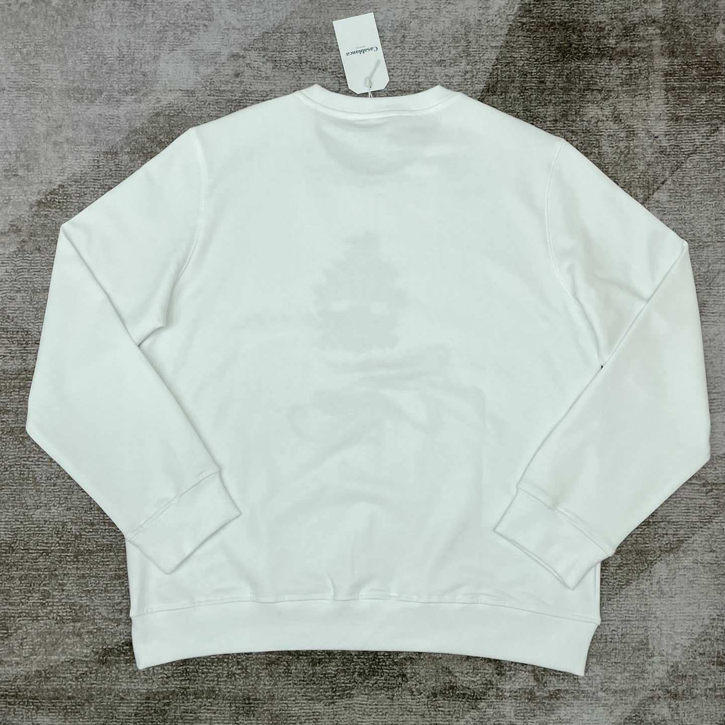 Casablanca Embroidered-logo Organic Cotton Sweatshirt   c672 - PerfectKickZ