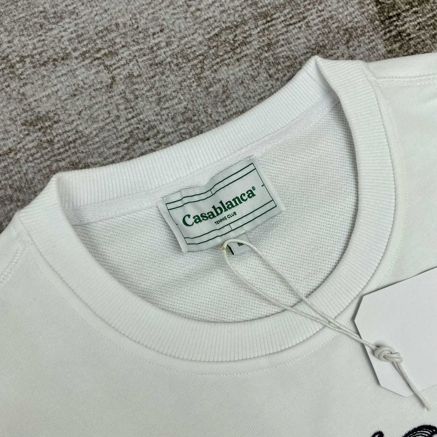 Casablanca Embroidered-logo Organic Cotton Sweatshirt   c672 - PerfectKickZ