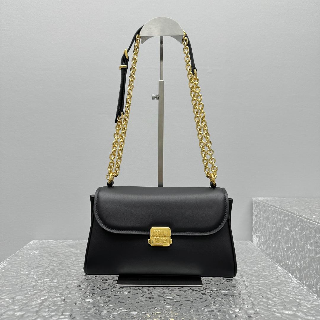 Miu Miu Leather Shoulder Bag - PerfectKickZ