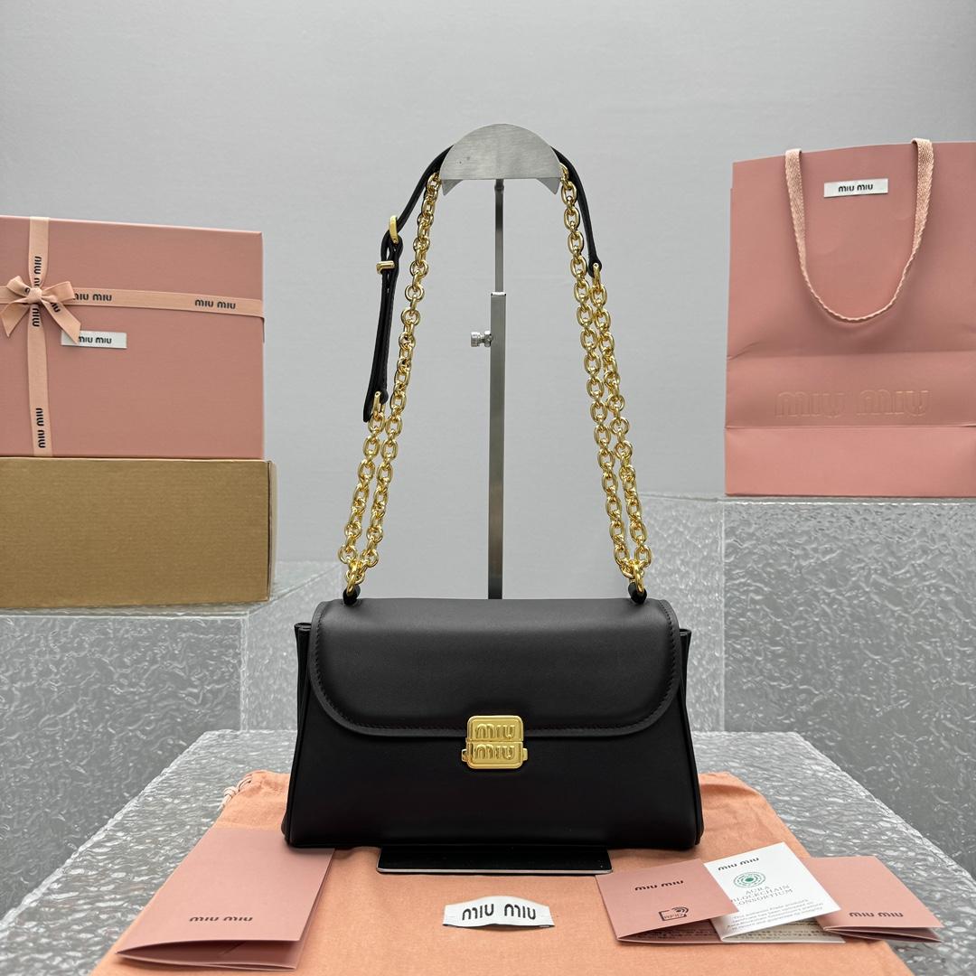 Miu Miu Leather Shoulder Bag - PerfectKickZ