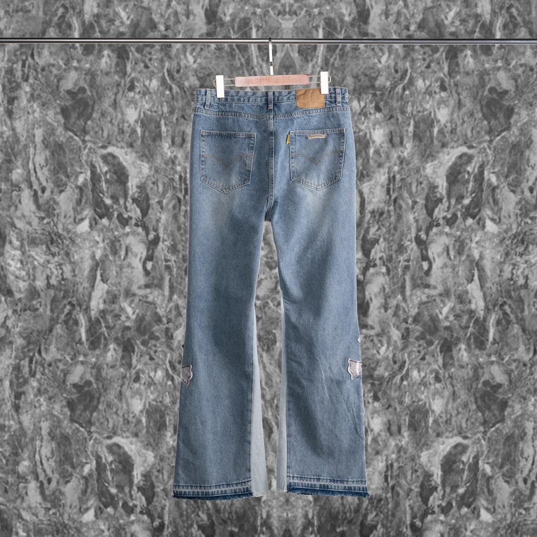 Chrome Heart Cross Patch Jeans - PerfectKickZ