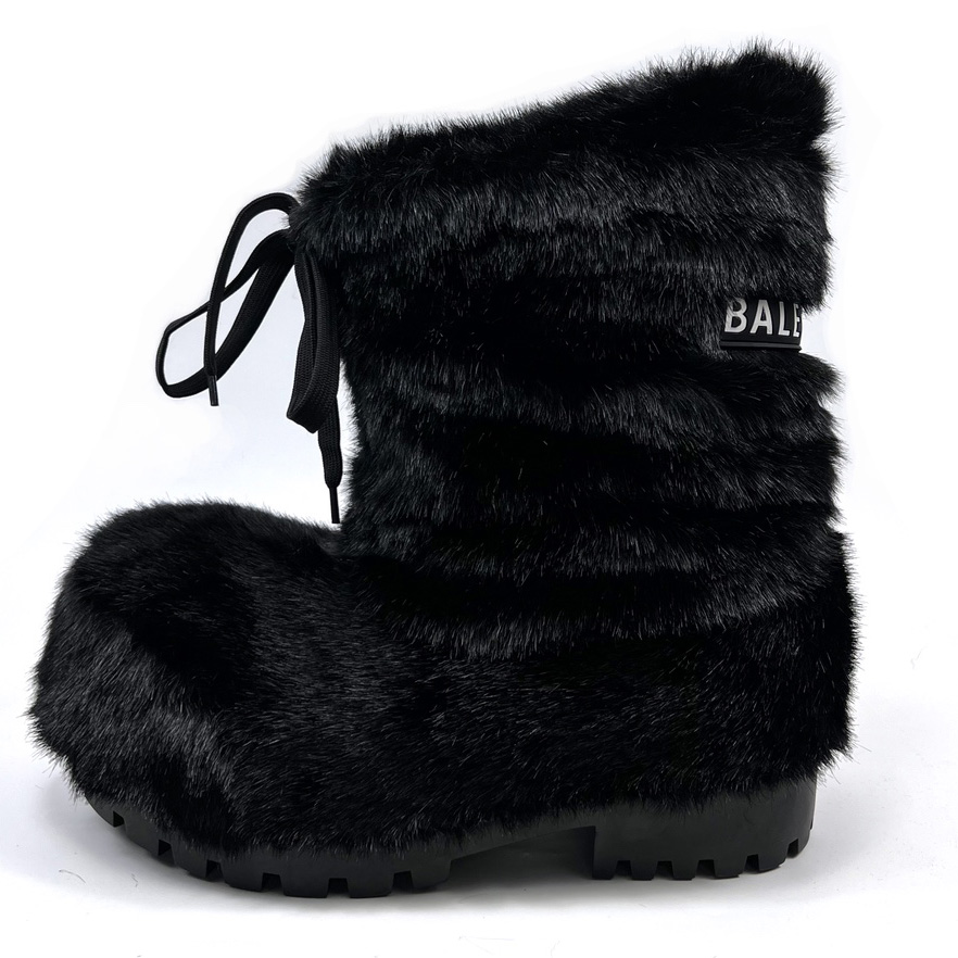 Balenciaga Alaska Low Faux-fur Boots - PerfectKickZ