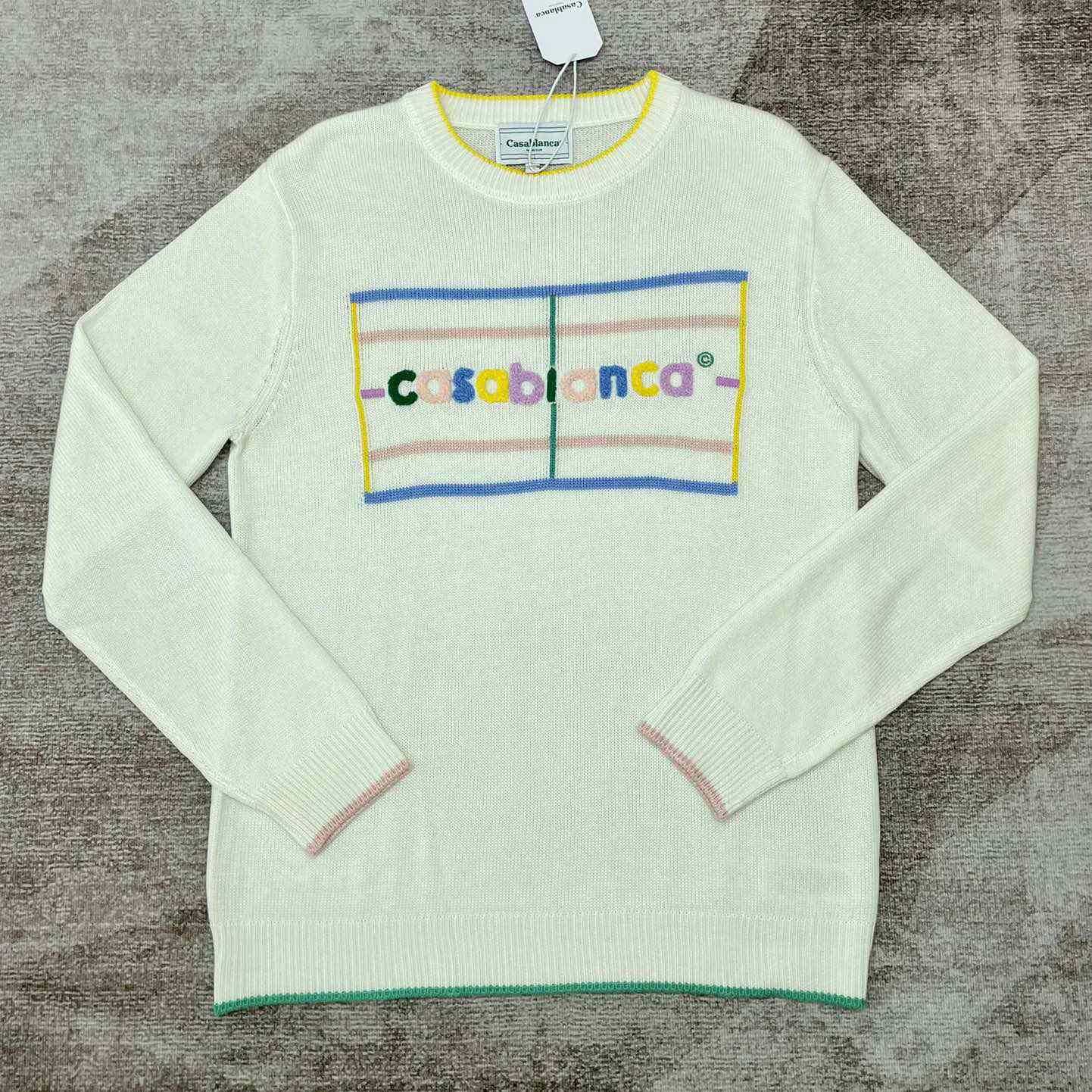 Casablanca Court Logo-Intarsia Knitted Jumper   D0062 - PerfectKickZ