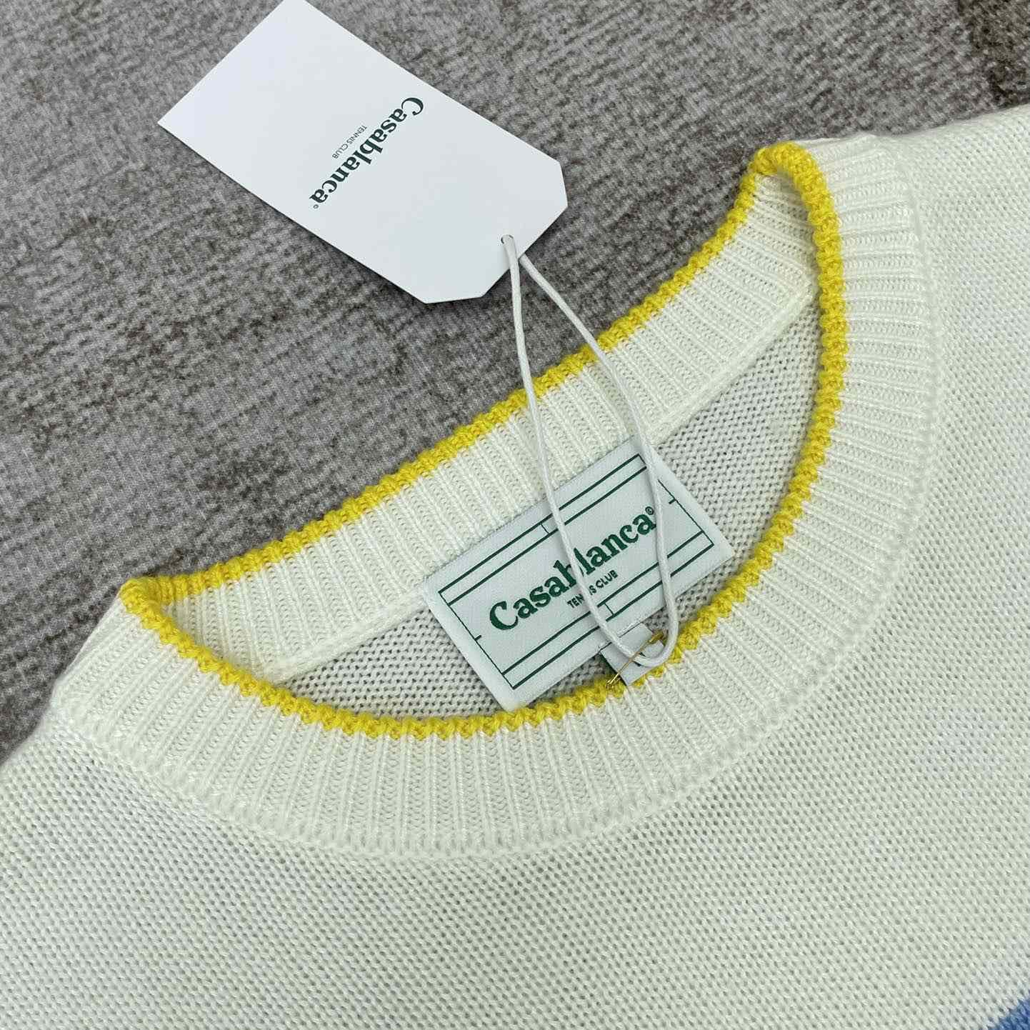 Casablanca Court Logo-Intarsia Knitted Jumper   D0062 - PerfectKickZ