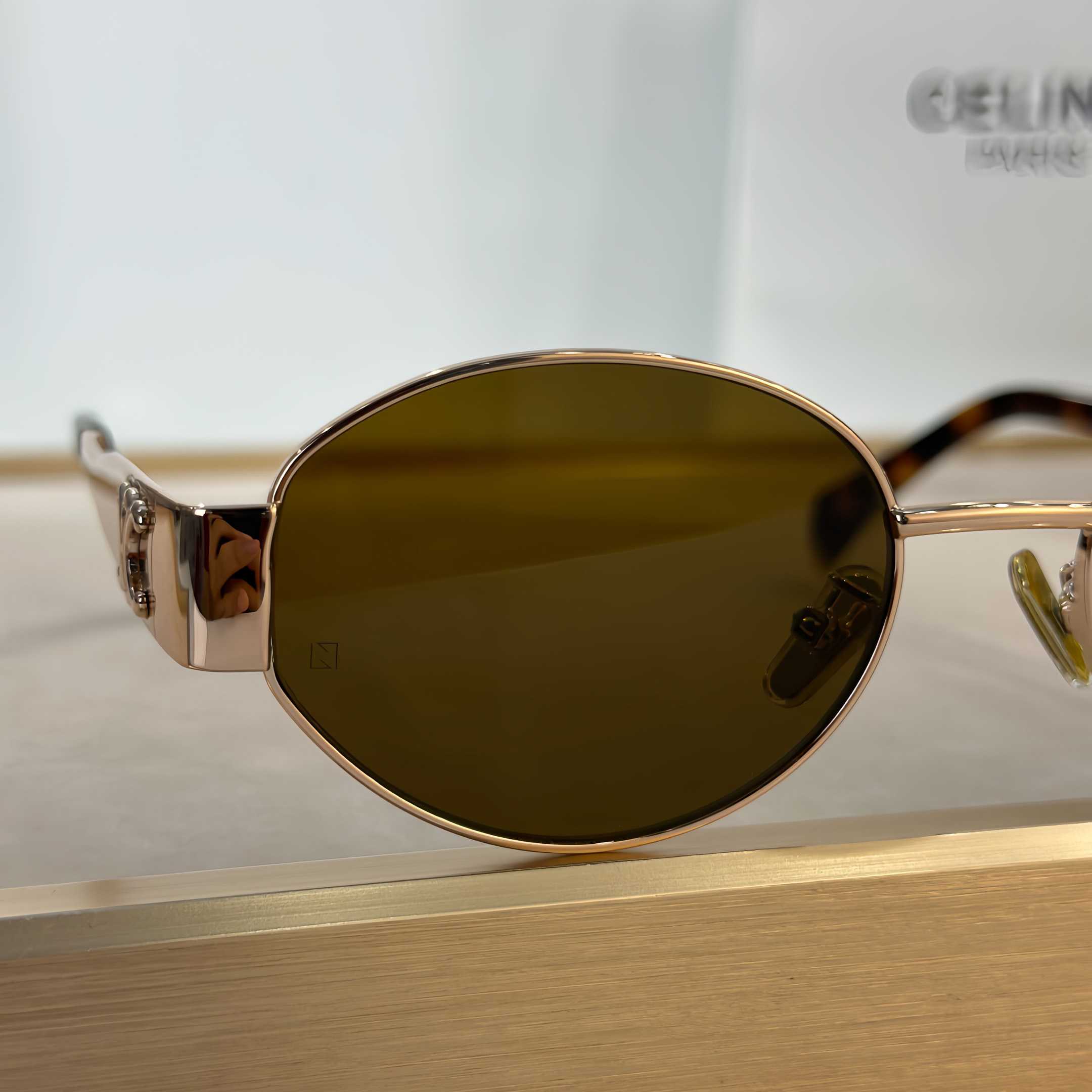 Celine Triomphe Metal 01 Sunglasses In Metal - PerfectKickZ