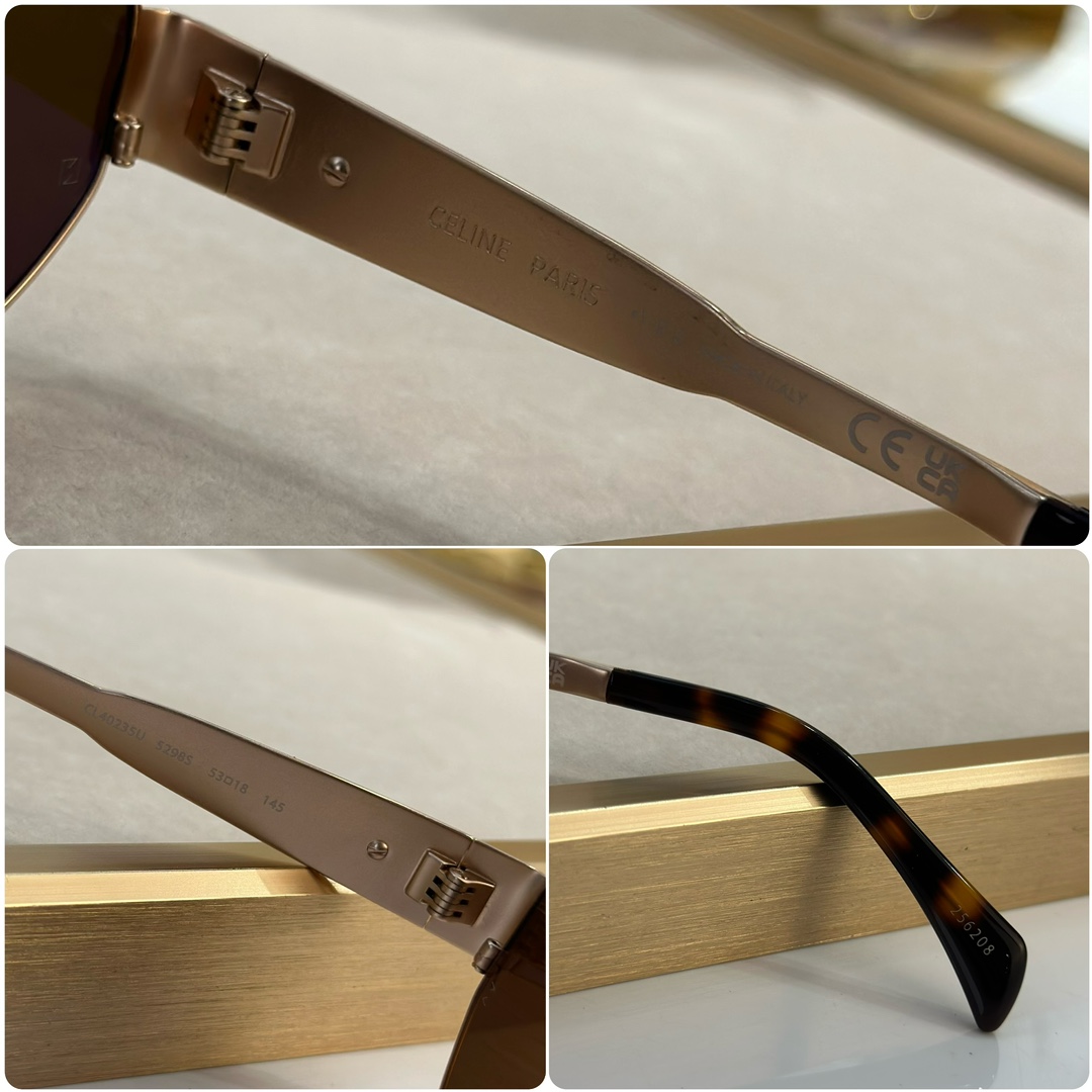 Celine Triomphe Metal 01 Sunglasses In Metal - PerfectKickZ