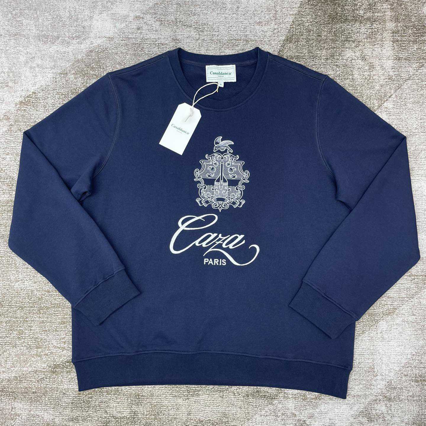 Casablanca Embroidered-logo Organic Cotton Sweatshirt   c671 - PerfectKickZ