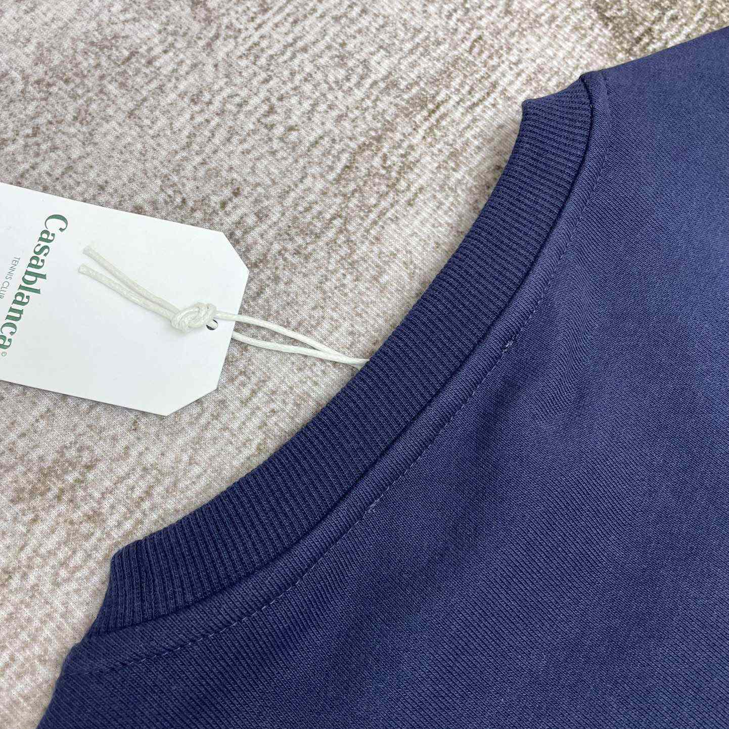 Casablanca Embroidered-logo Organic Cotton Sweatshirt   c671 - PerfectKickZ