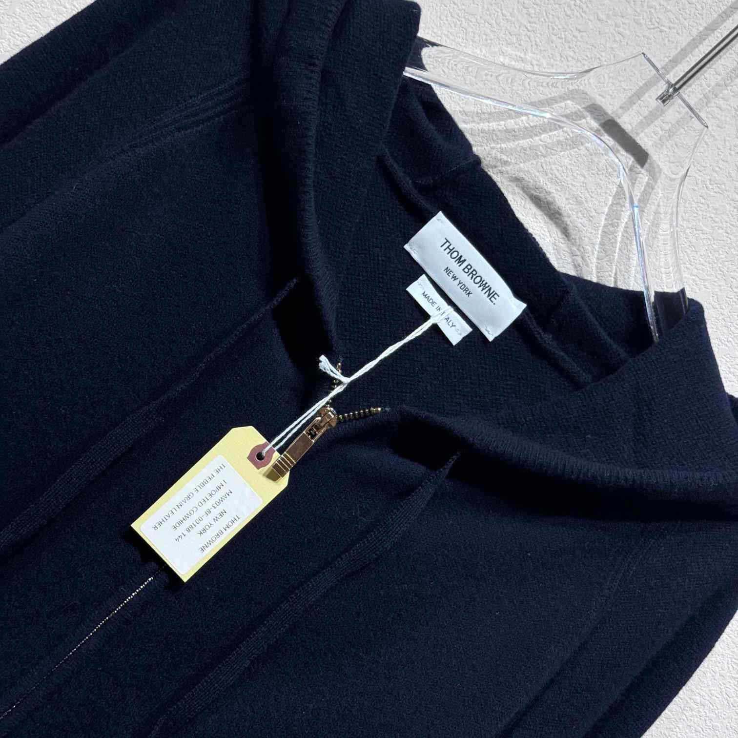 Thom Browne Knitted Zip Hoodie - PerfectKickZ