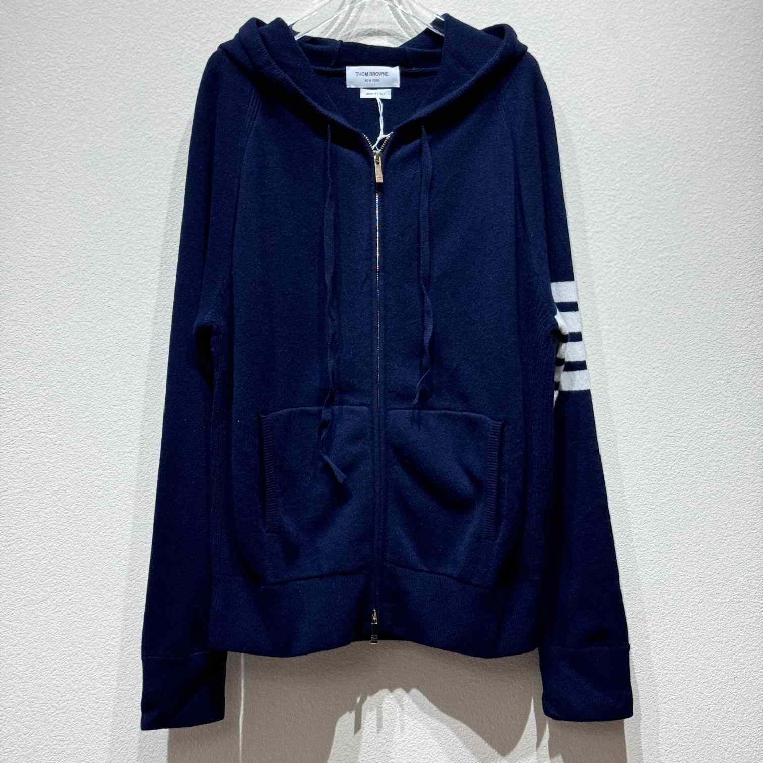Thom Browne Knitted Zip Hoodie - PerfectKickZ