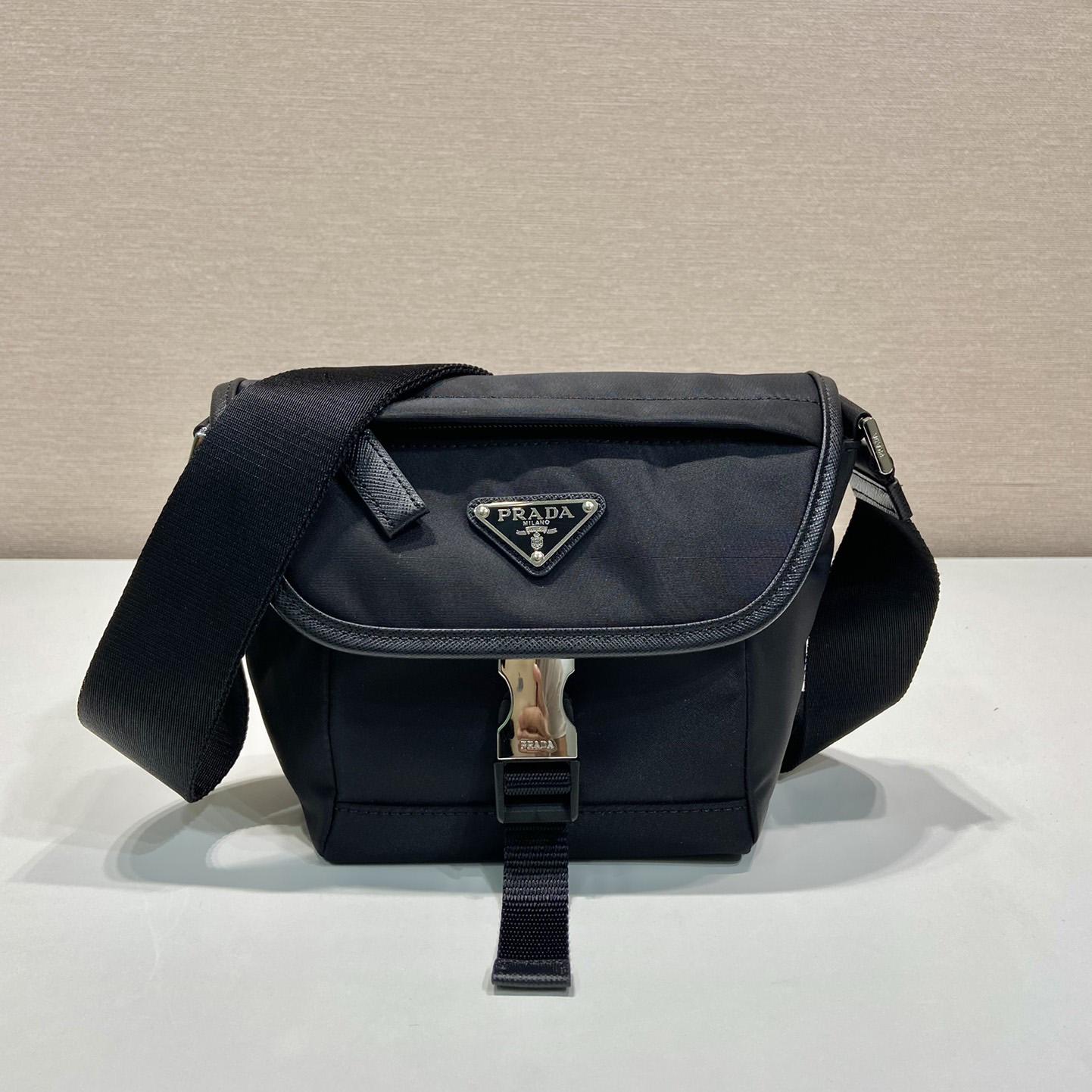 Prada Re-Nylon and Saffiano Leather Shoulder Bag - PerfectKickZ