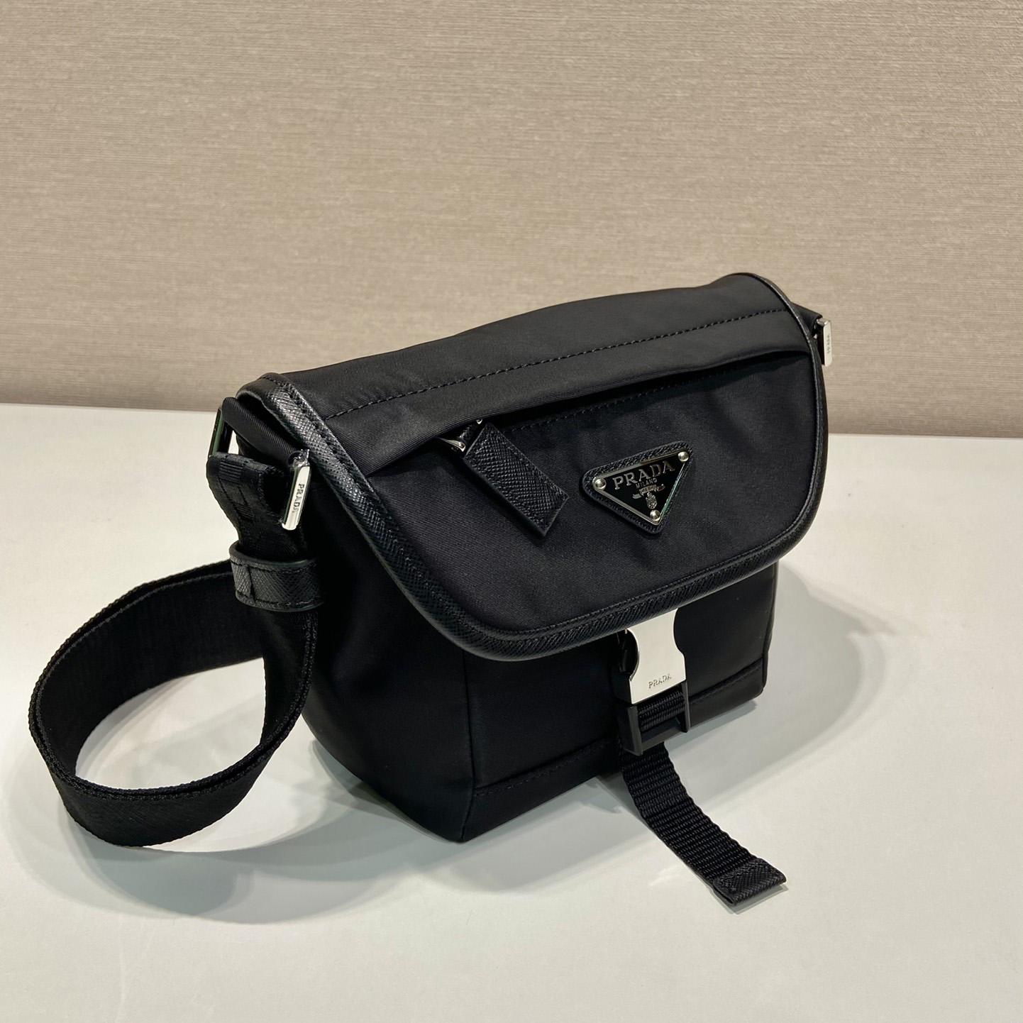 Prada Re-Nylon and Saffiano Leather Shoulder Bag - PerfectKickZ