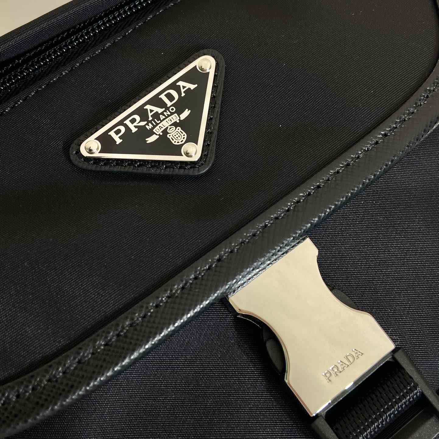 Prada Re-Nylon and Saffiano Leather Shoulder Bag - PerfectKickZ