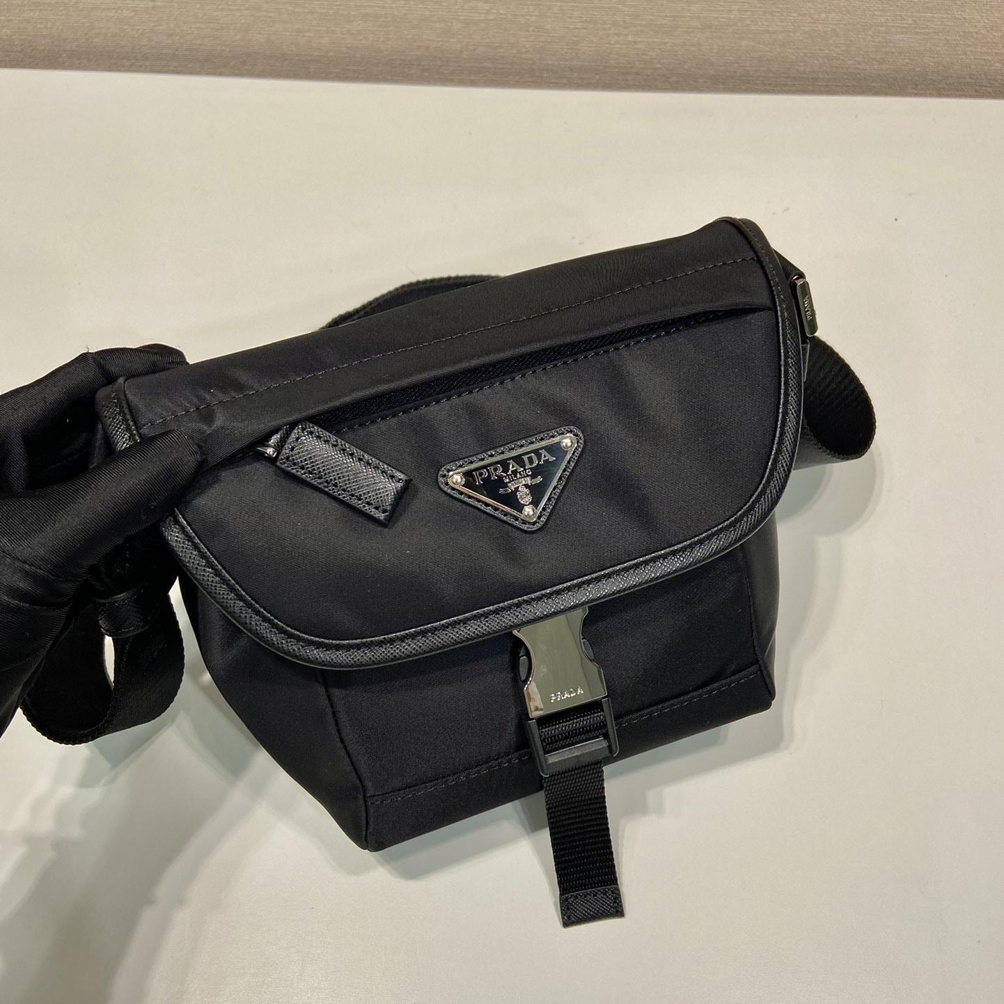 Prada Re-Nylon and Saffiano Leather Shoulder Bag - PerfectKickZ