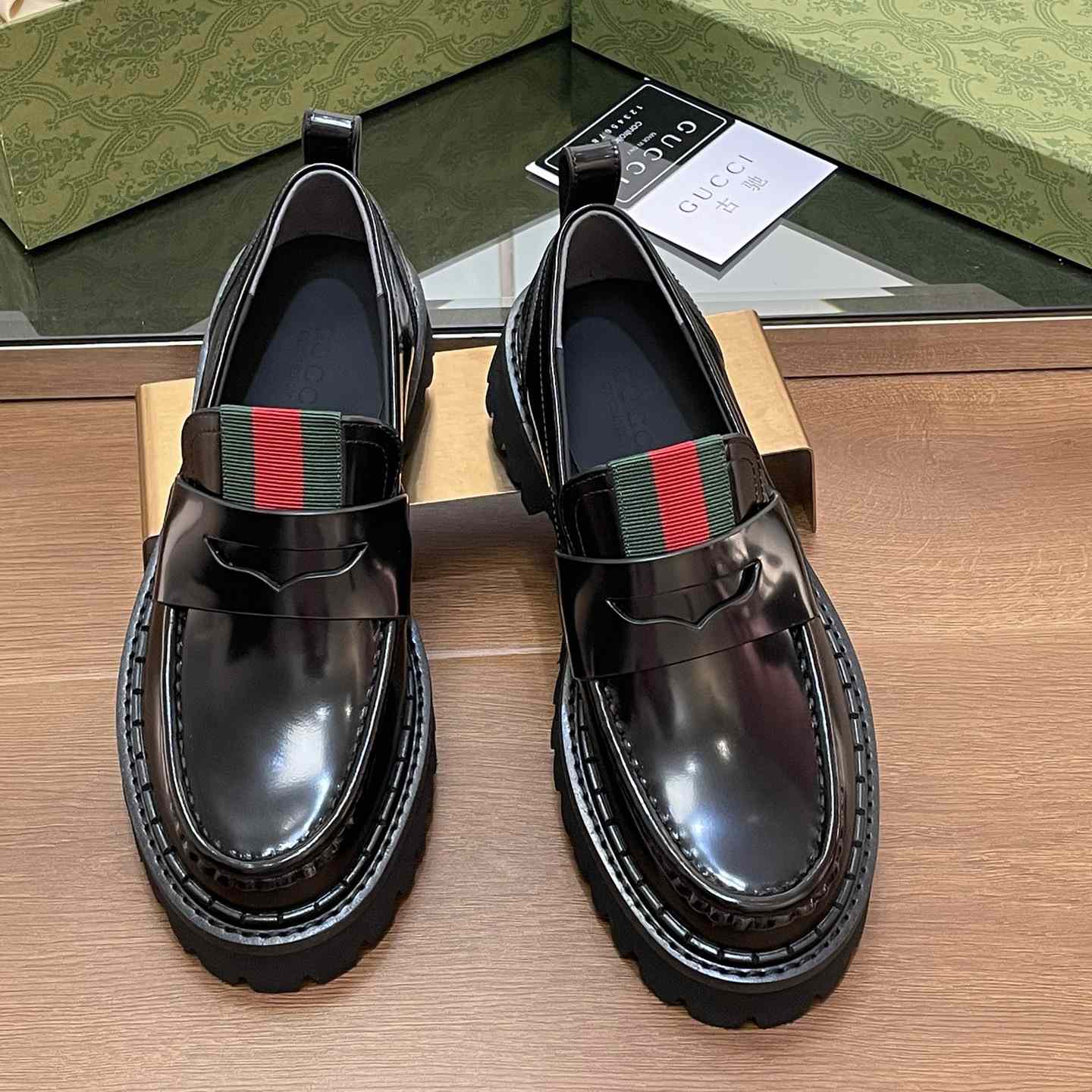 Gucci Women's Loafer With Web - PerfectKickZ