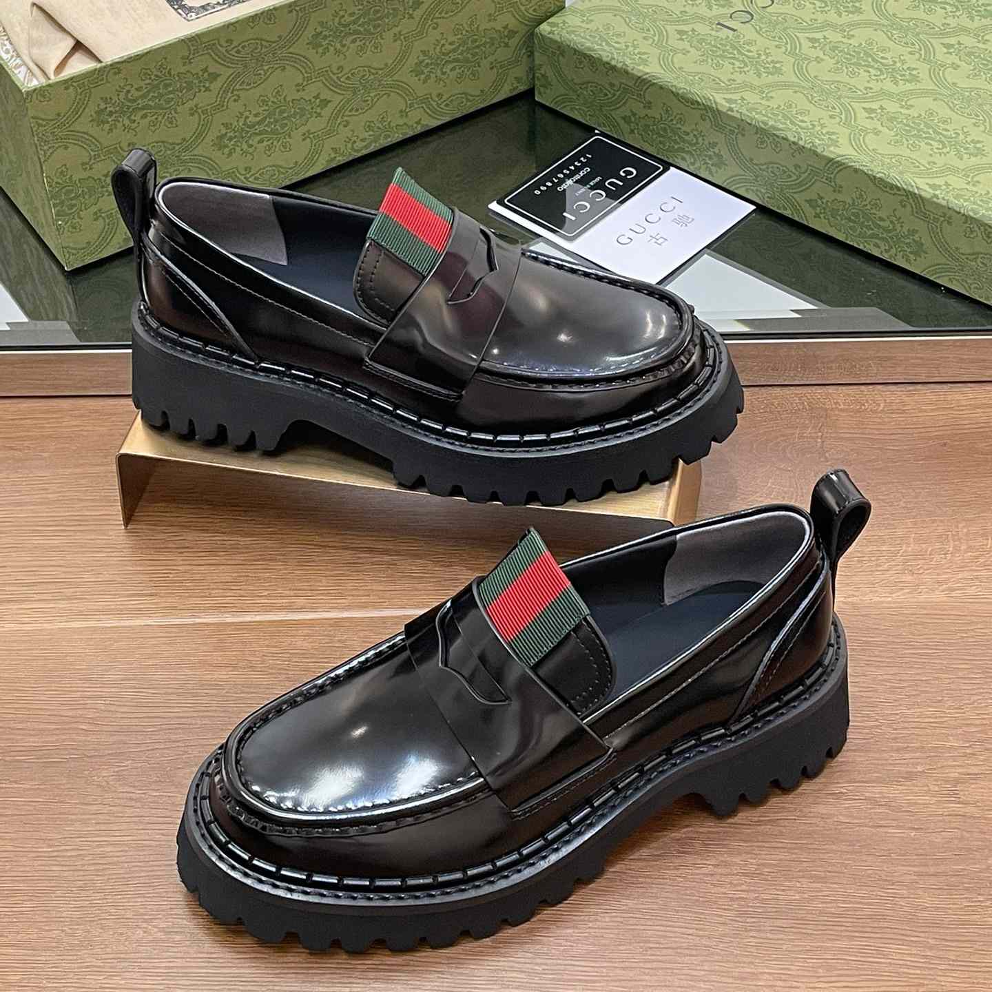Gucci Women's Loafer With Web - PerfectKickZ